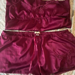Aerie Burgundy Sleepwear Set